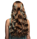 Pruik Fantasy Fairy Bruin