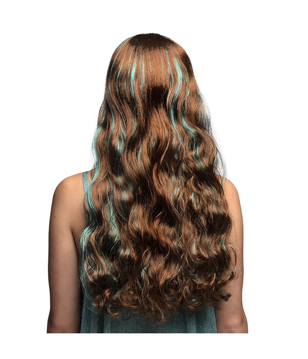 Pruik Fantasy Fairy Bruin