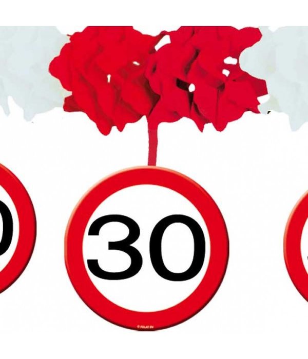 Slinger onderhanger verkeersbord 30