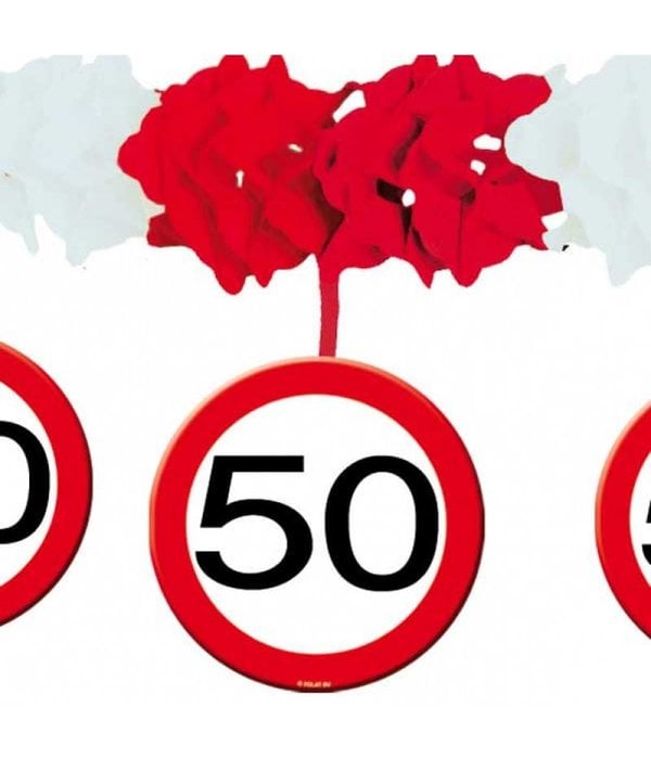 Slinger onderhanger verkeersbord 50