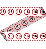 Afzetlint verkeersbord 16