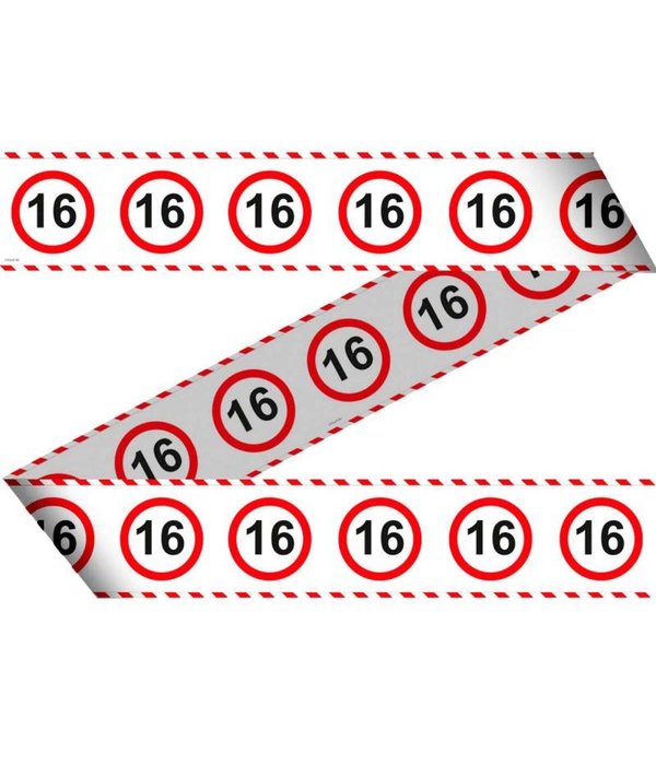 Afzetlint verkeersbord 16