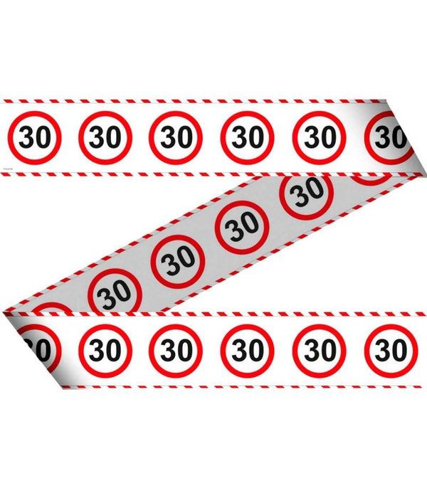 Afzetlint Verkeersbord 30