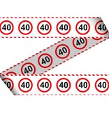 Afzetlint Verkeersbord 40