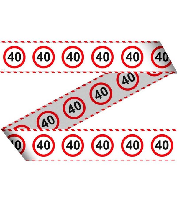 Afzetlint Verkeersbord 40