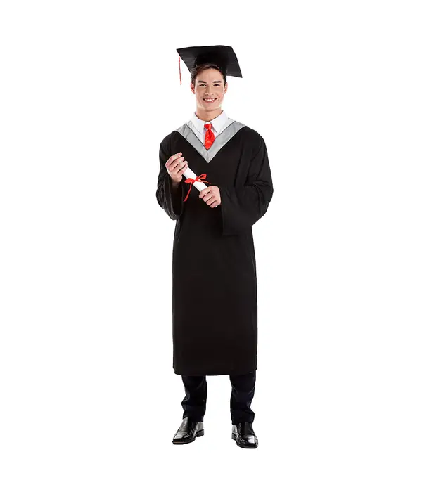 Klassieke Toga Zwart Man Graduated