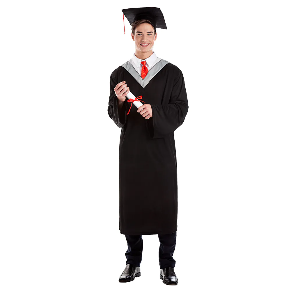 Klassieke Toga Zwart Man Graduated afbeelding
