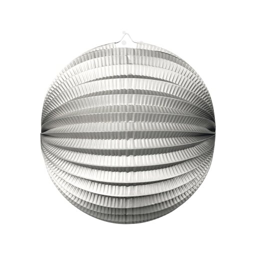 Bollampion Rond Metallic Zilver (25cm)