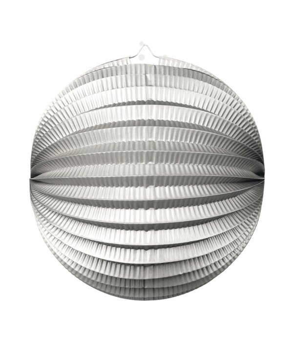 Bollampion Rond Metallic Zilver (25cm)