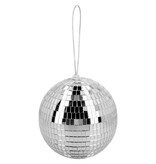 Disco spiegelbal Metallic Zilver (15cm)