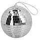 Disco spiegelbal Metallic Zilver (15cm)