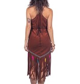 Indianen Jurk Franjes Festival Bruin Dames