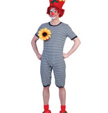 Dorus Badpak Unisex Blauw/Wit