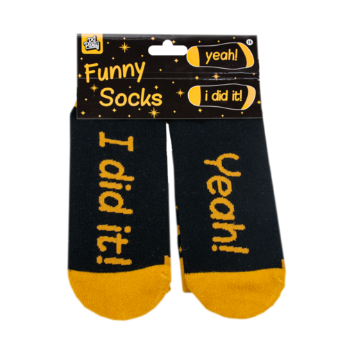 Funny Sokken Geslaagd Yeah I Did It Zwart/Goud