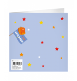 XL Wenskaart Hoppatee Geslaagd Lila