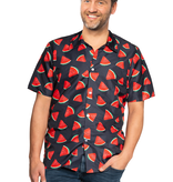 Tropische Blouse Meloenen Zwart