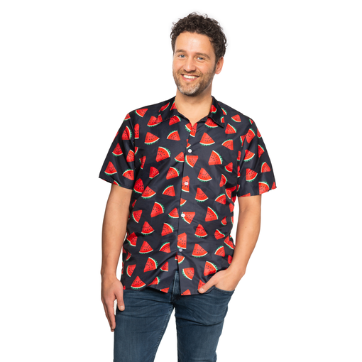 Tropische Blouse Meloenen Zwart