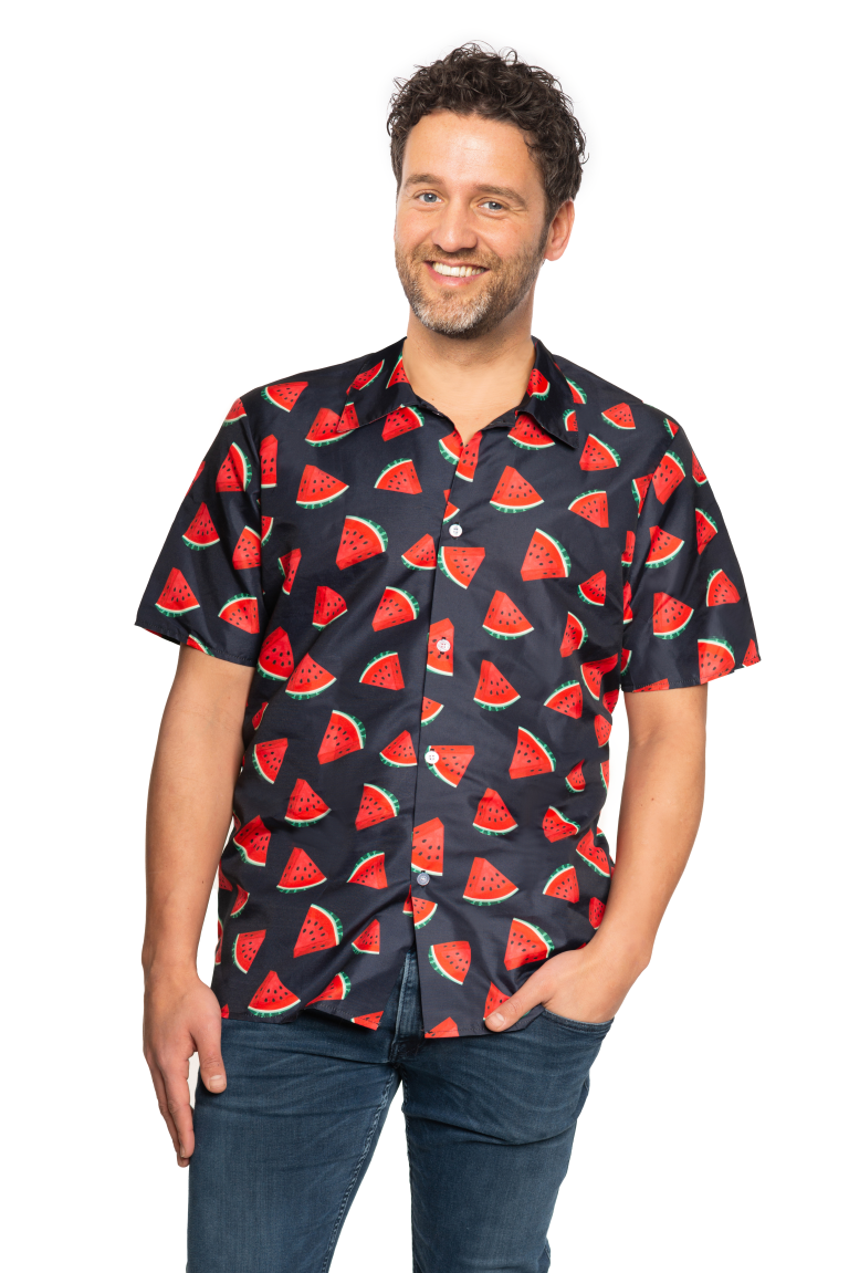 Tropische Blouse Meloenen Zwart afbeelding