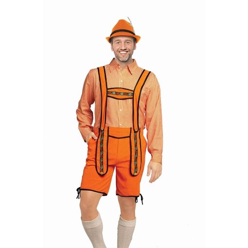 Lederhose Oranje Holland Kort