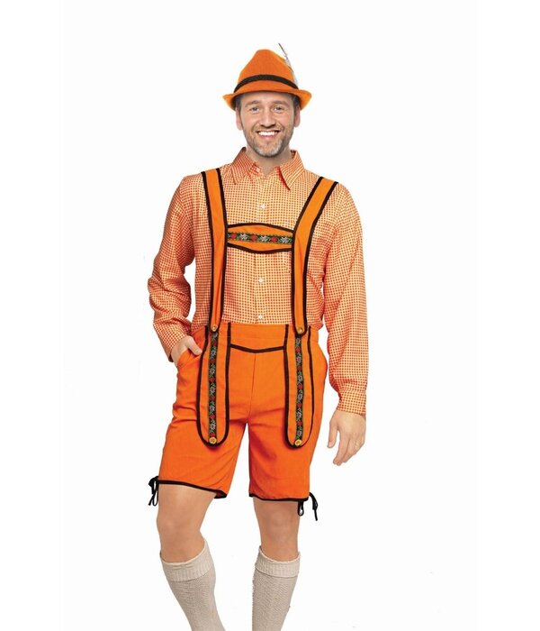 Lederhose Oranje Holland Kort
