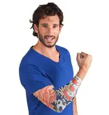 Tatoeage mouw 'Allez les Bleus'