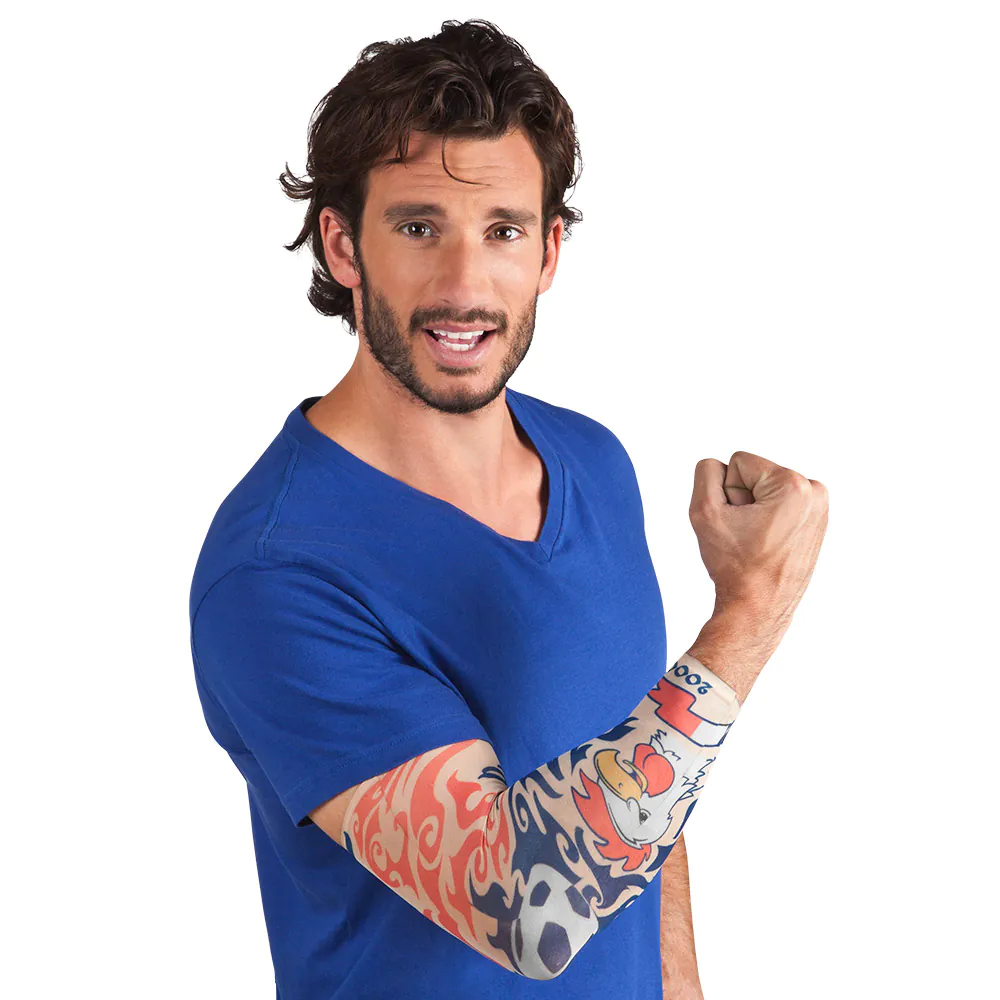 Tatoeage mouw &apos;Allez les Bleus&apos; afbeelding