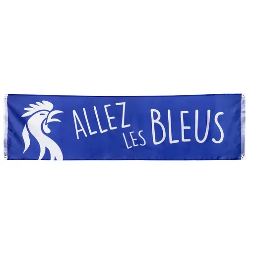 Banner 'Allez les Bleus' (180cm)