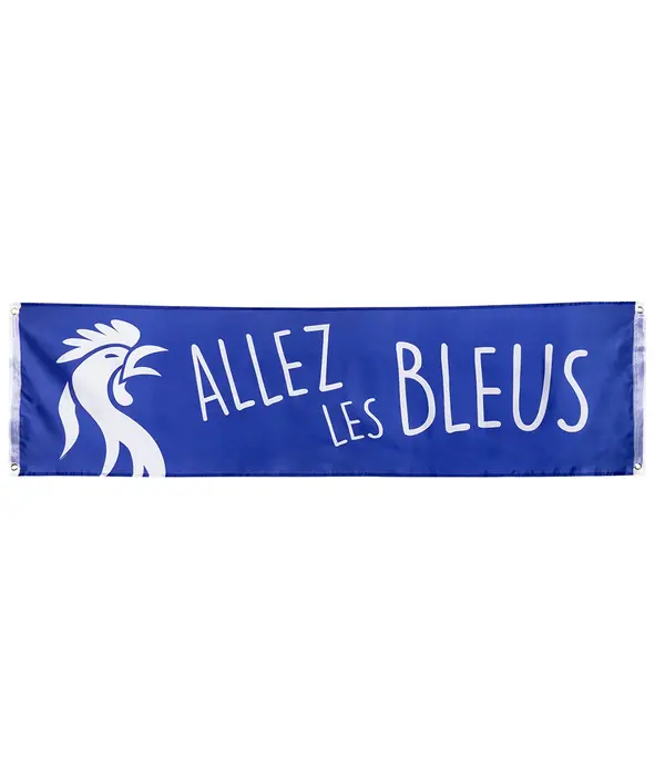 Banner 'Allez les Bleus' (180cm)