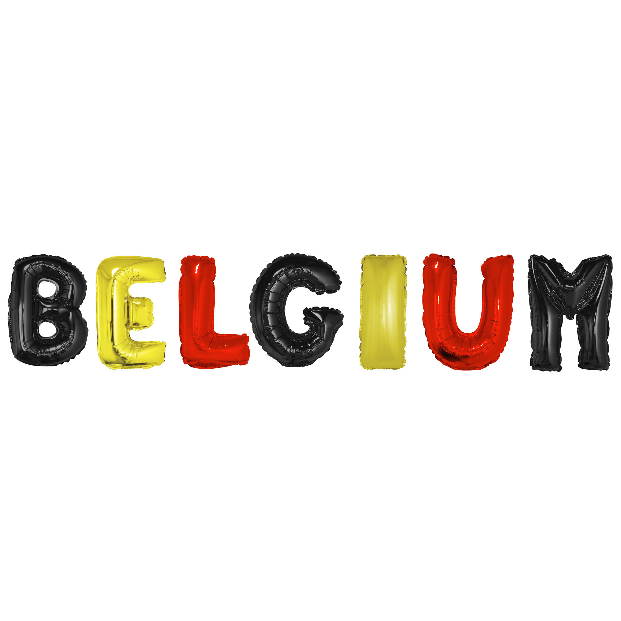 Folieballon Letter Set Belgium afbeelding