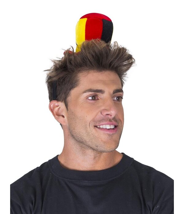 Mini hoedje Belgie op Diadeem