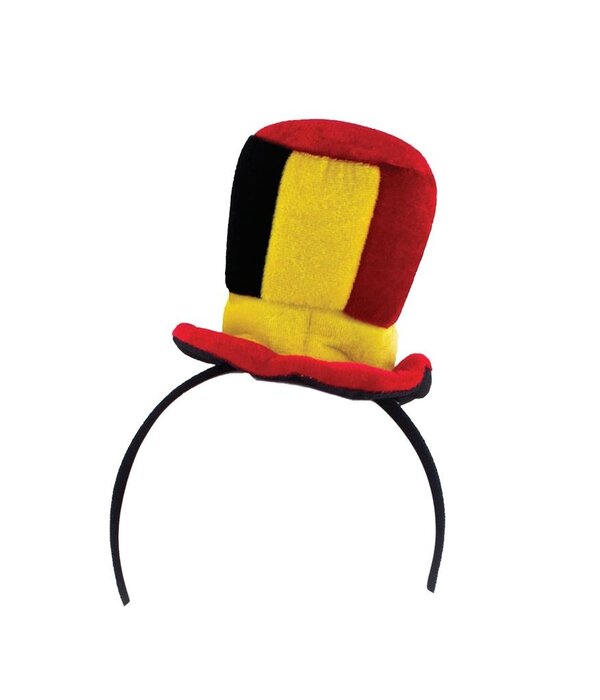 Mini hoedje Belgie op Diadeem