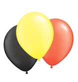 Ballonnen Rood Geel Zwart 30cm (100st)