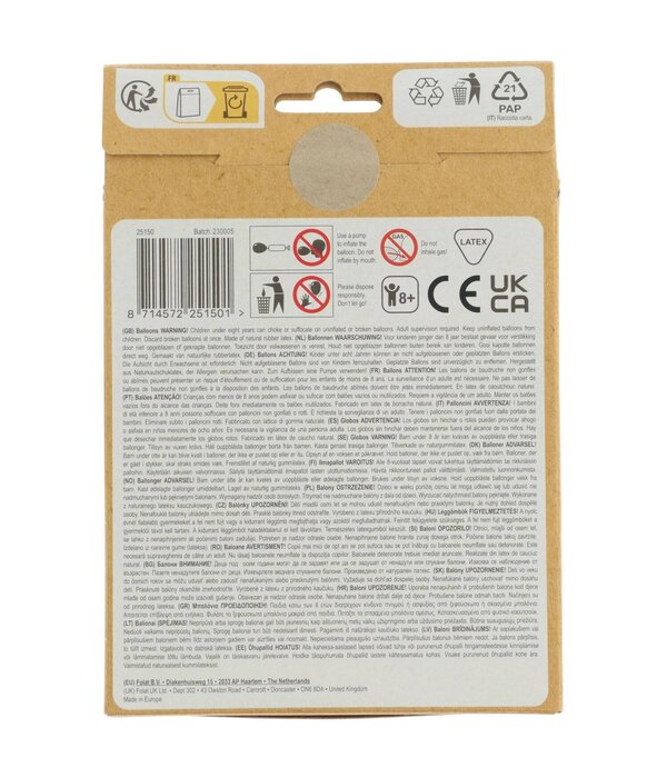 Golden Latte 50 Jaar Ballonnen Mix 12st (33cm)