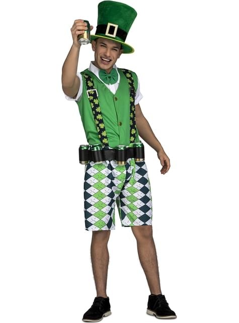 VIVING COSTUMES / JUINSA - Iers kostuum met bierriem voor volwassenen - M / L - Volwassenen kostuums