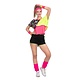 Jaren 80 Aerobic Set Dames Neon