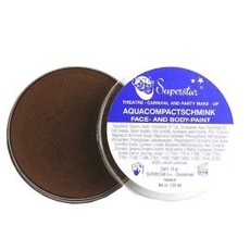 Aqua compactschmink donkerbruin 16gr nr.25