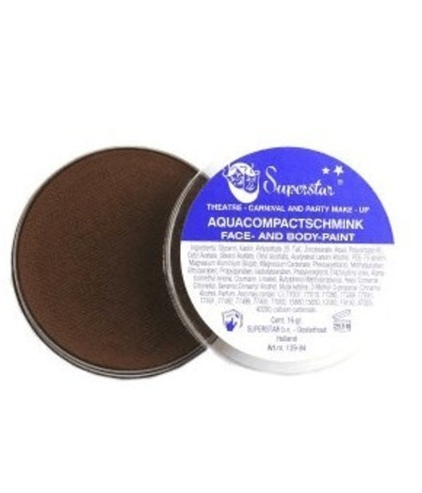 Aqua compactschmink donkerbruin 16gr nr.25