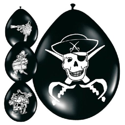 Ballonnnen piraat (8 st)