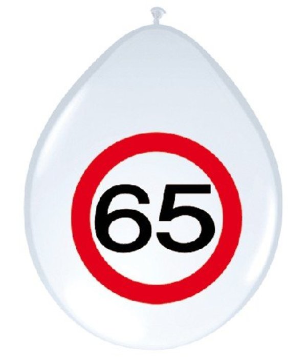 Ballonnen verkeersbord 65 (8 st)
