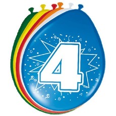 Ballonnen 4 jaar (8 st)
