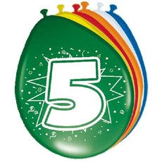 Ballonnen '5' (8 st)