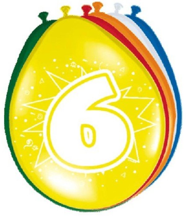 Ballonnen '6' (8 st)