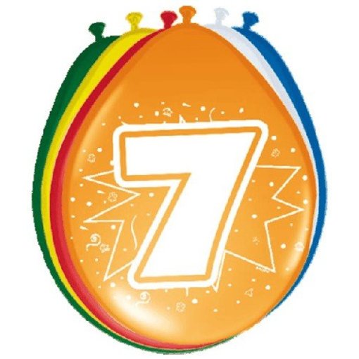 Ballonnen '7' (8 st)