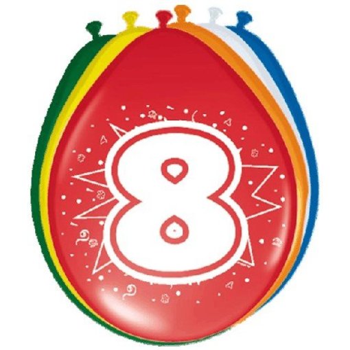 Ballonnen '8' (8 st)