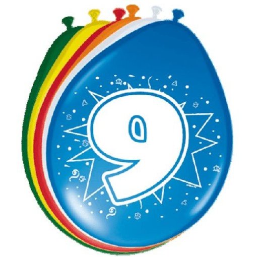 Ballonnen '9' (8 st)