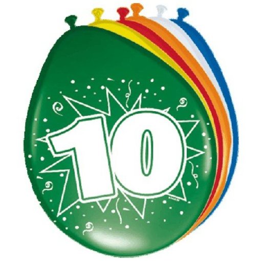 Ballonnen '10' (8 st)