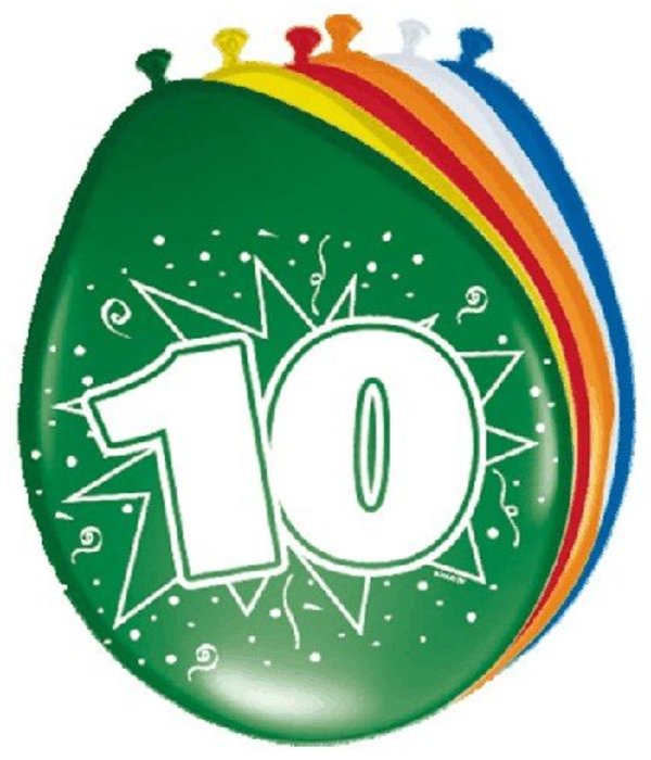 Ballonnen '10' (8 st)