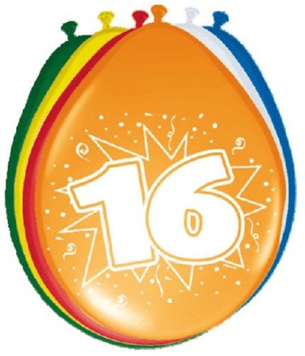 Ballonnen '16' (8 st)