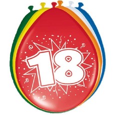 Ballonnen '18' (8 st)