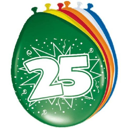 Ballonnen '25' (8 st)